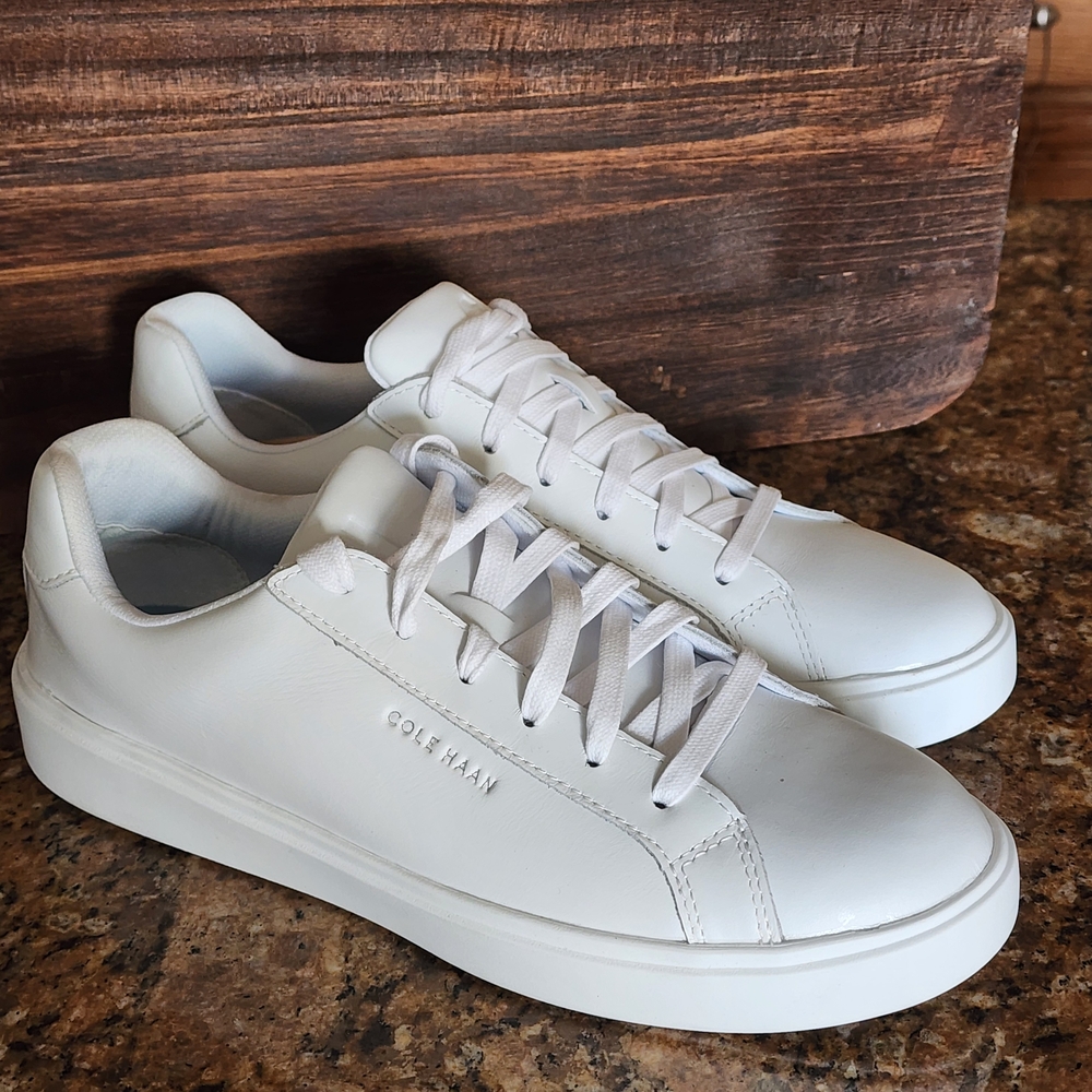 Cole Haan Women's Grand Crosscourt White Daily Low-Top Casual Sneakers Size 8.5 - Picture 7 of 9